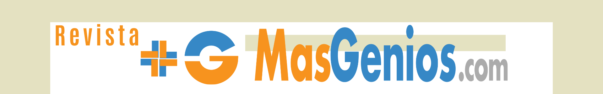 Revista Más Genios - Portada y Logo